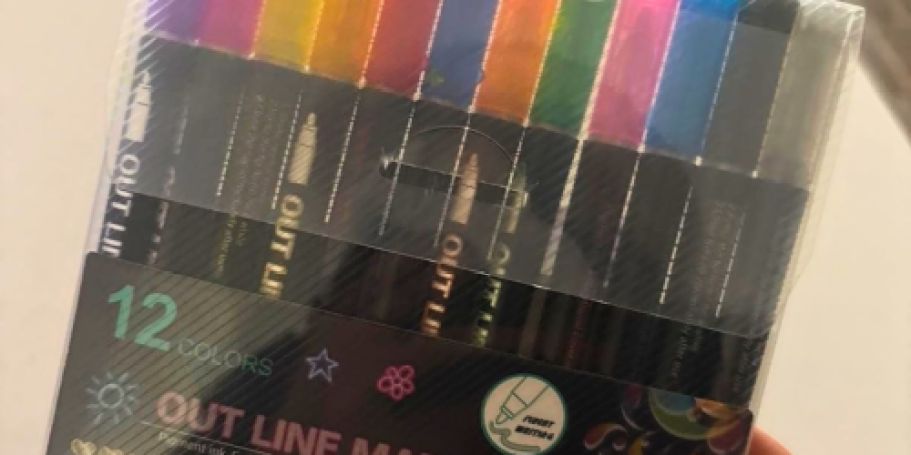 Outline Glitter Markers 12-Pack Just $4.79 Shipped on Amazon (Reg. $8)