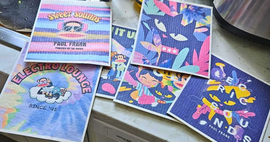 Paul Frank Swedish Dishcloth 6-Pack Only $2.49 Shipped on Amazon