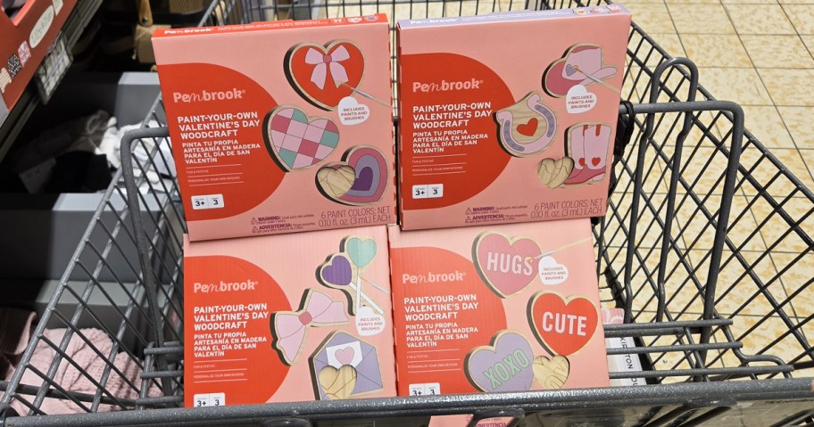 valentines day craft kits in shopping cart