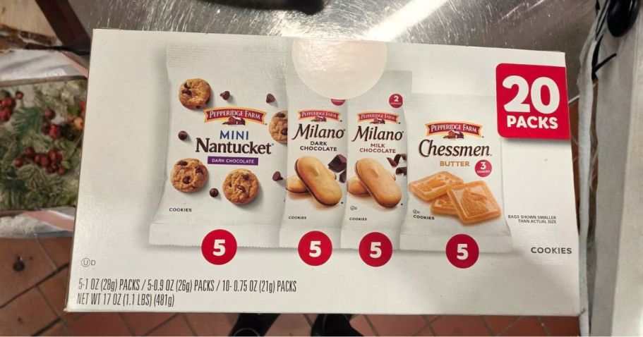 Pepperidge Farm Cookies 20-Count Variety Pack Only $7.69 Shipped on Amazon