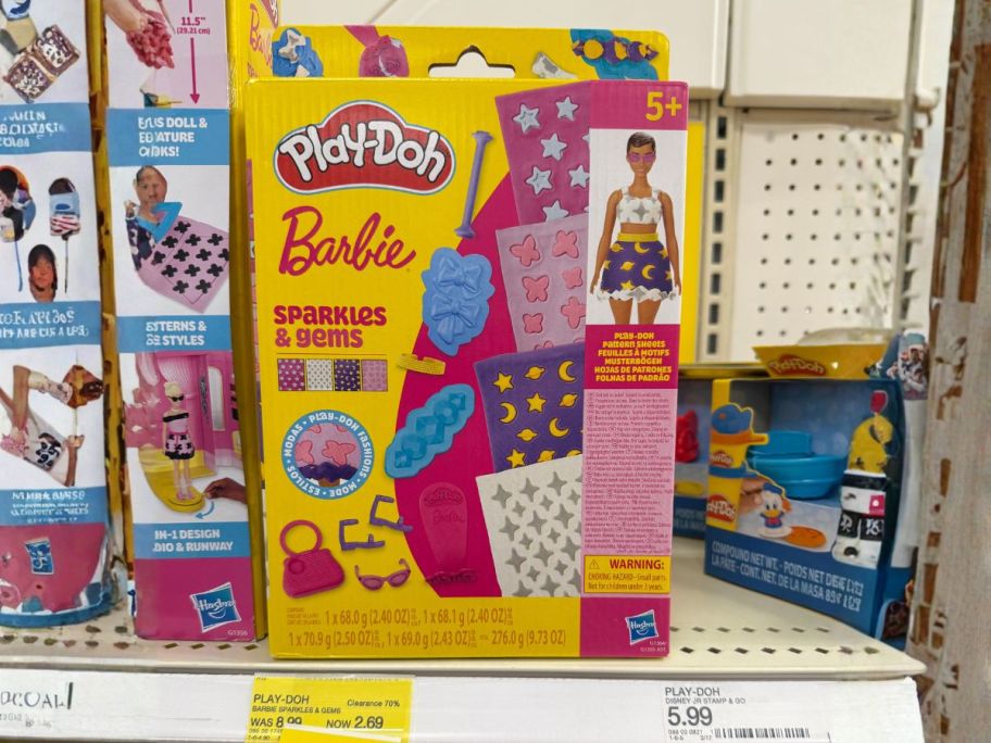 Play-Doh Barbie Sparkles & Gems Pattern Pack on store shelf
