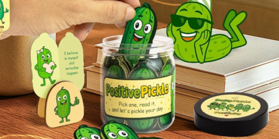 Positive Pickle Affirmation Cards Jar Only $4.99 on Amazon (Reg. $10)