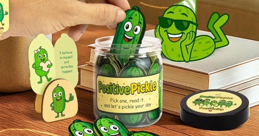 Positive Pickle Affirmation Cards Jar Only $4.99 on Amazon (Reg. $10)