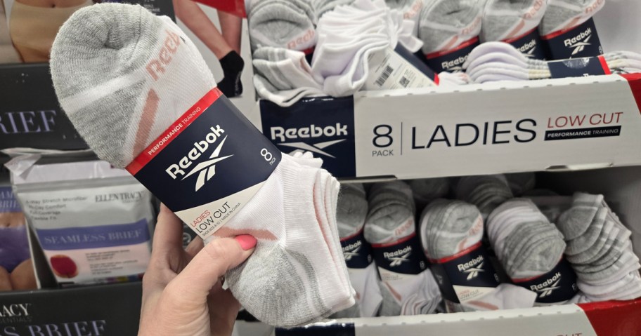 Reebok 8-Pack Cushion Low-Cut Socks