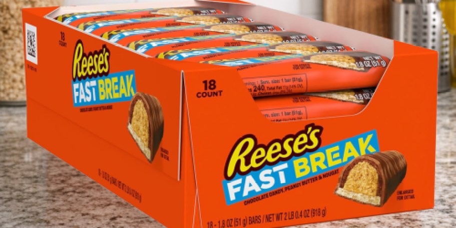 Reese’s Fast Break Candy Bars 18-Pack Only $12 Shipped on Amazon