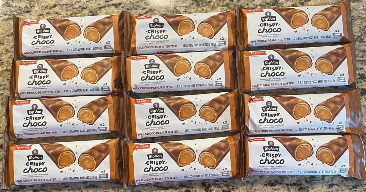 Rip Van Crispy Choco Bars 12-Pack Just $9 Shipped on Amazon (Reg. $20) – Only 4g of Sugar Per Bar