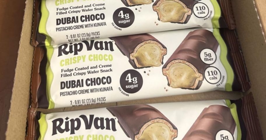Rip Van Crispy Dubai Choco Bars 12-Pack box