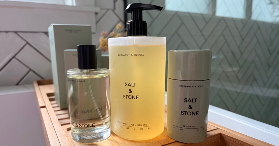 OVER $44 Off Salt & Stone 3-Piece Sets w/ Bonus Body Mist & Free Shipping