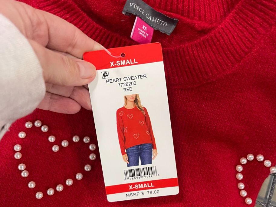 A Valentine;'s Day Sweater at Sam's Club