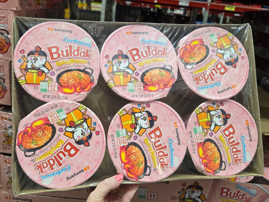 Samyang Buldak Carbonara Spicy Chicken Ramen Bowl 6-Pack