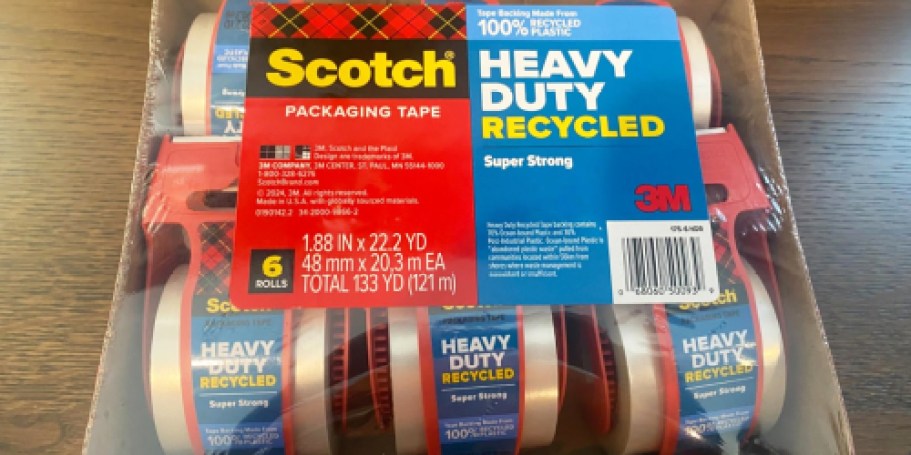 Scotch Heavy Duty Packing Tape 6-Pack Only $11.16 Shipped on Amazon (Reg. $25)