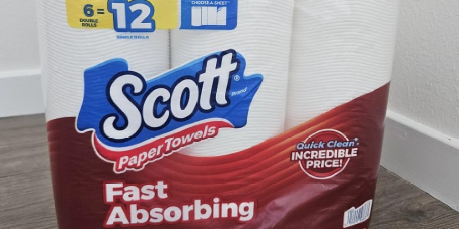 Scott Paper Towels 18-Count Double Rolls Just $14.49 Shipped on Amazon