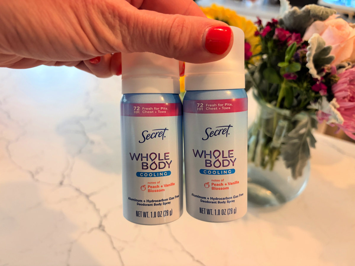 TWO Secret Deodorant Travel-Size Sprays Only $1 After Walmart Cash (Just 50¢ Each!)