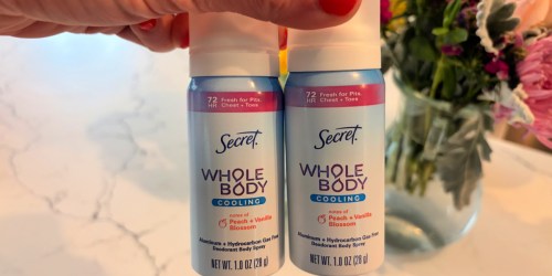 TWO Secret Deodorant Travel-Size Sprays Only $1 After Walmart Cash (Just 50¢ Each!)