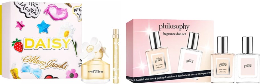 Marc Jacobs & philosophy fragrance gift sets