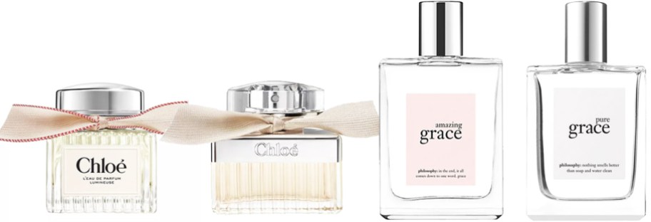 4 bottles of Chloe & philosophy fragrances