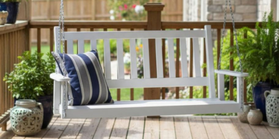 Outdoor Porch Swing Only $99.99 Shipped (Regularly $372)