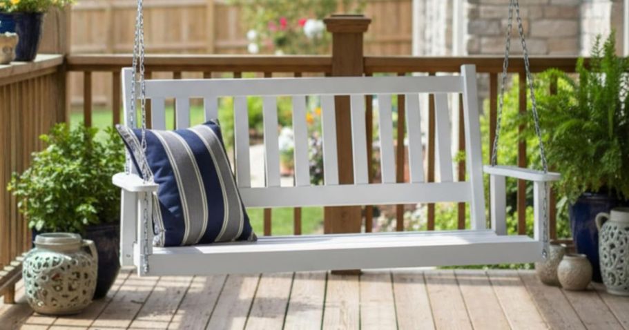Outdoor Porch Swing Only $99.99 Shipped (Regularly $372)