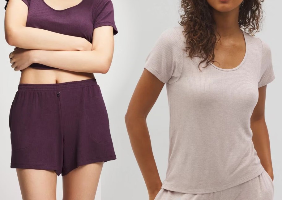 Soma Lightweight Rib Knit Pajama Separates