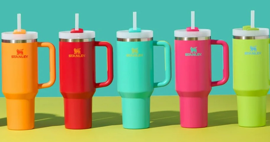 Stanley Tumblers in neon colors