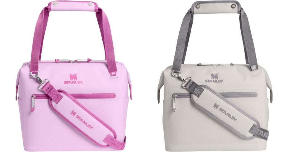Stanley coolers in pink and gray 