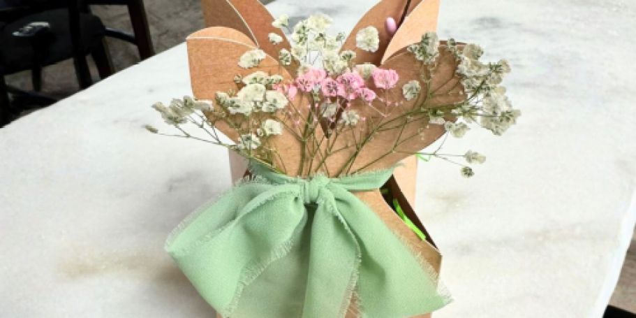 24 Easter Bunny Gift Bags w/ Flowers & Ribbon Only $9.99 on Amazon (Reg. $25)
