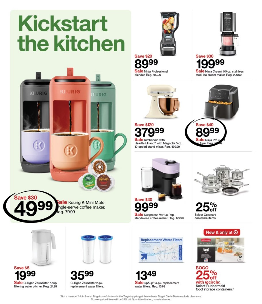 page from Target ad