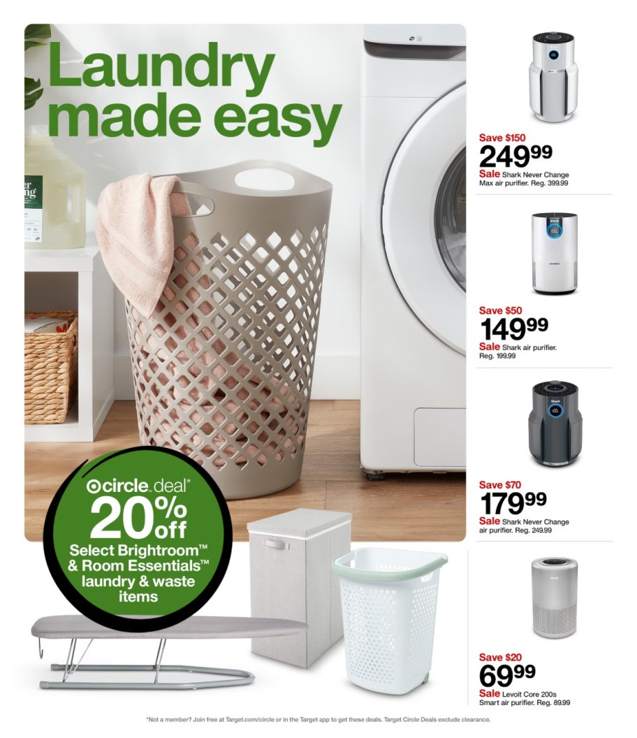 page from Target ad