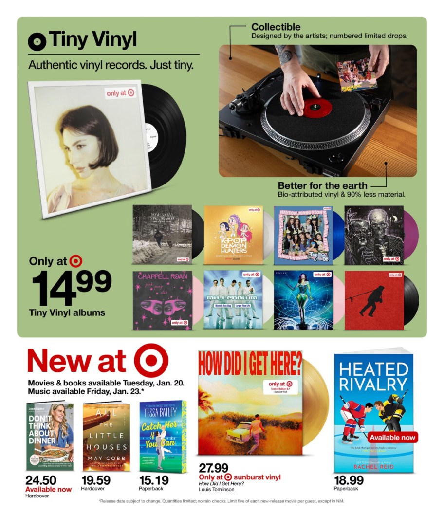 page from Target ad