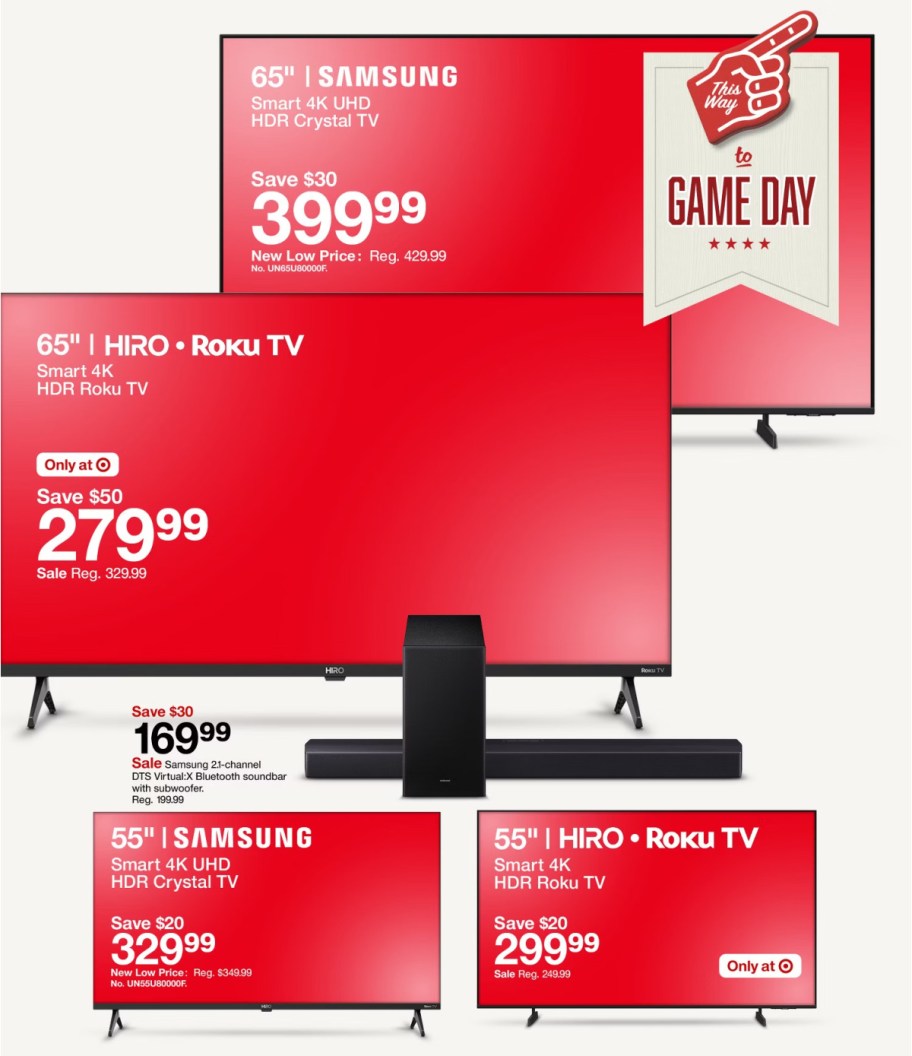 page from Target ad