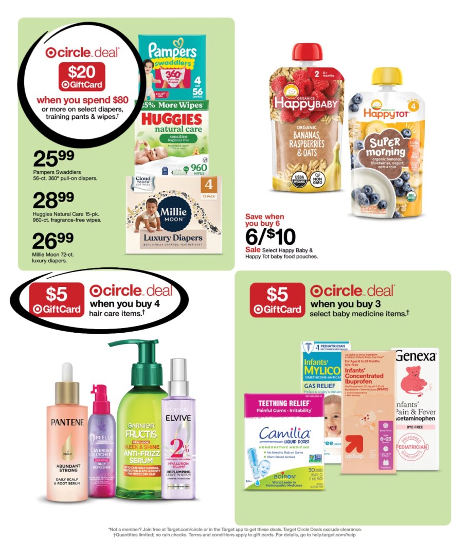 page from Target ad