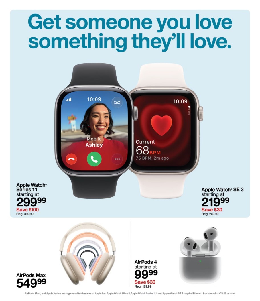 page from Target ad
