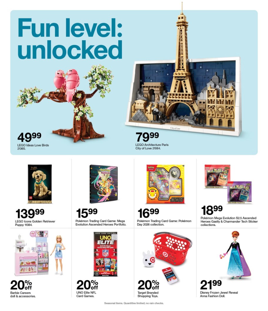 page from Target ad