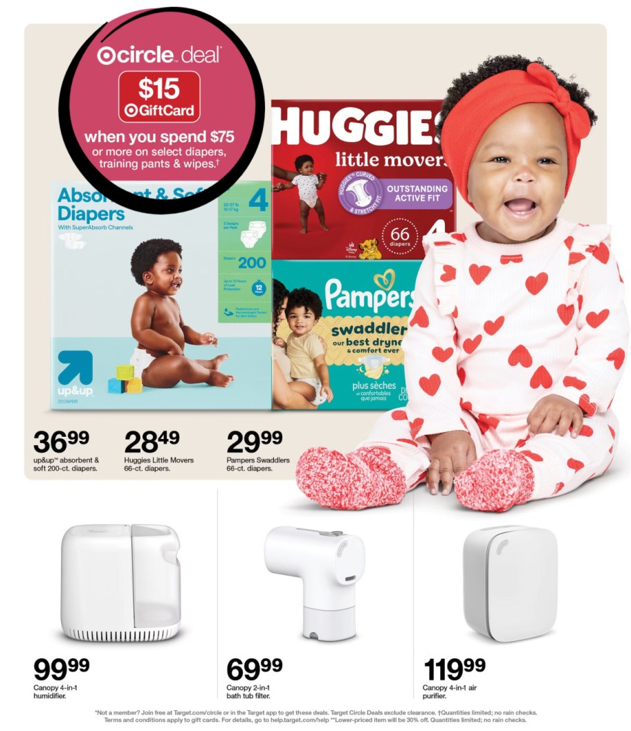 page from Target ad