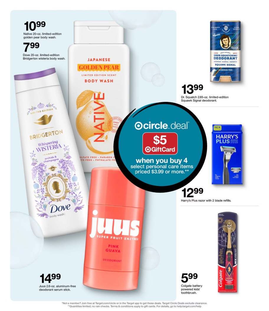 page from Target ad