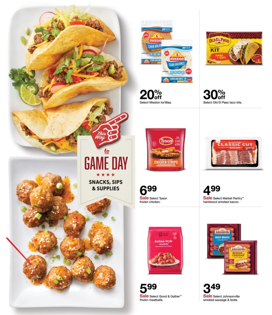 page from Target ad