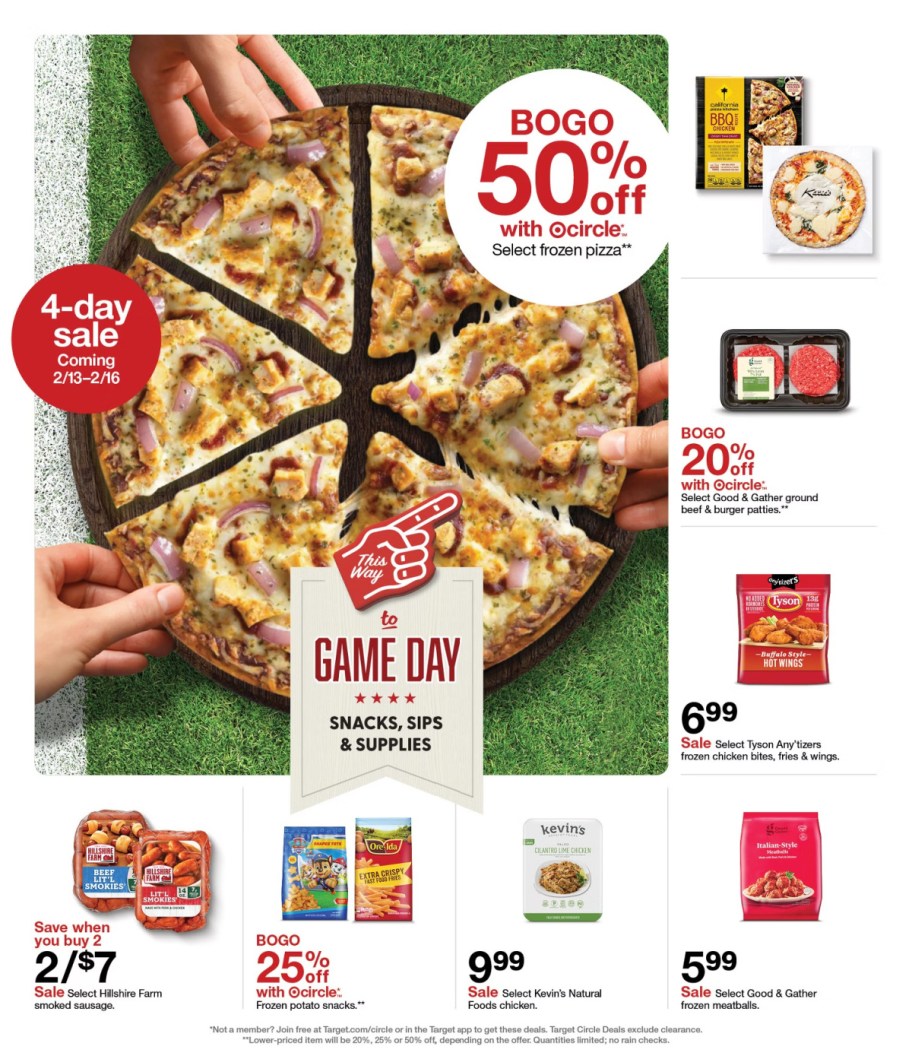 page from Target ad
