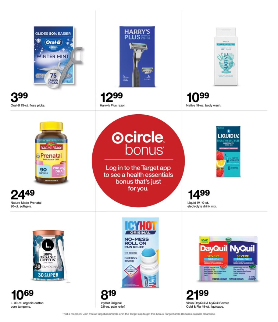 page from Target ad