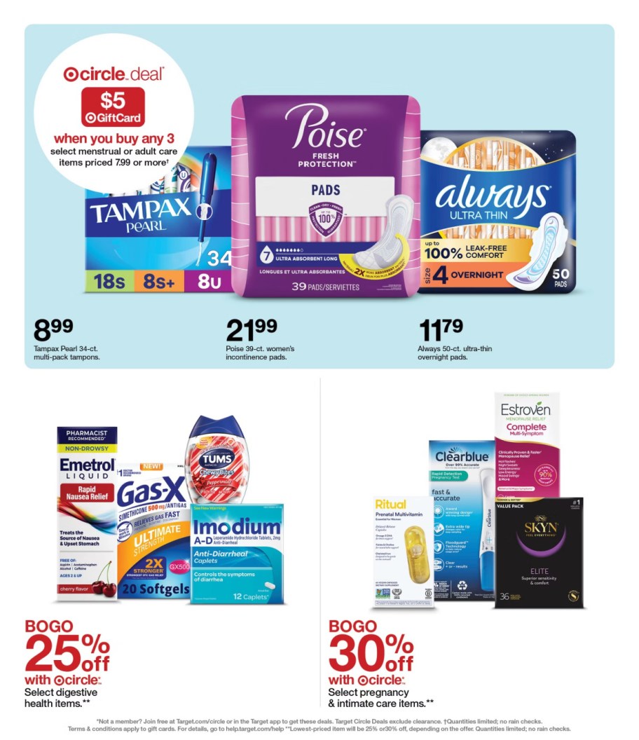 page from Target ad