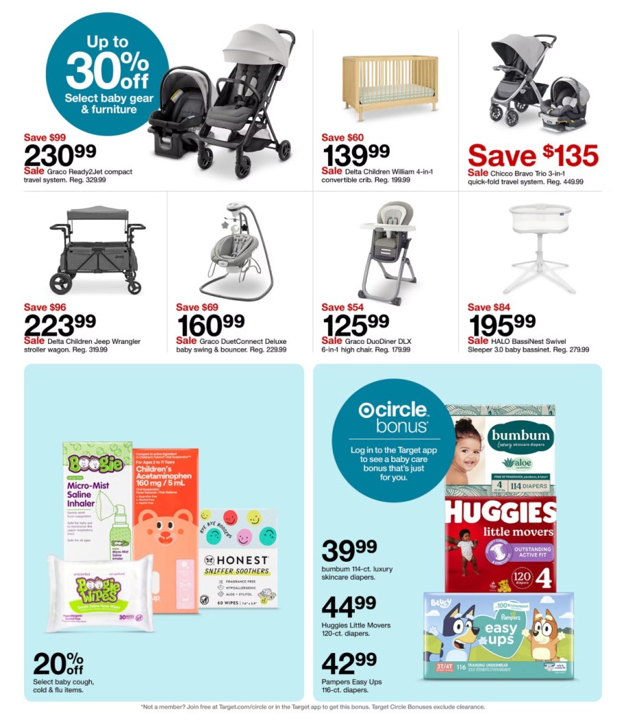 page from Target ad