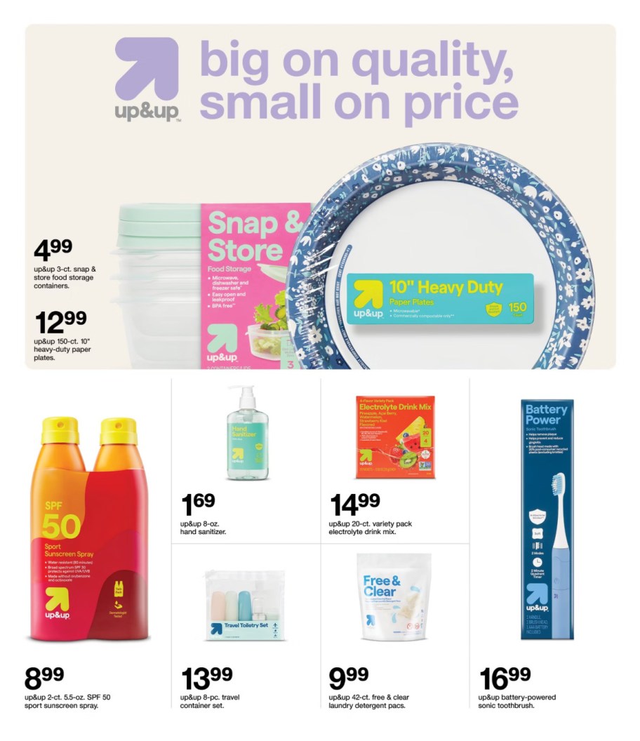 page from Target ad