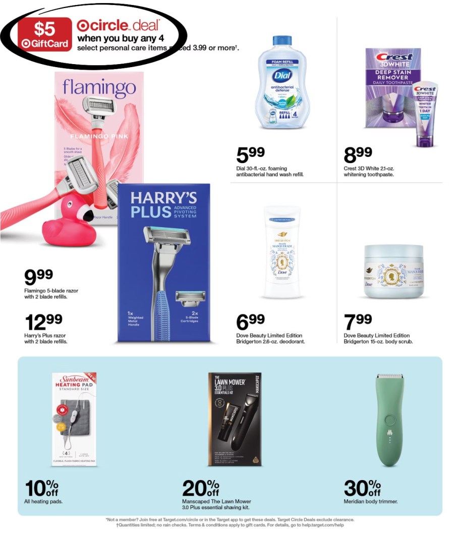page from Target ad