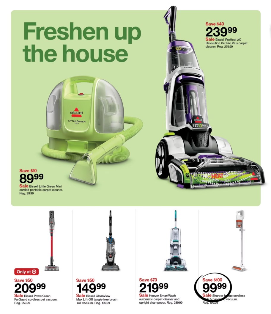 page from Target ad