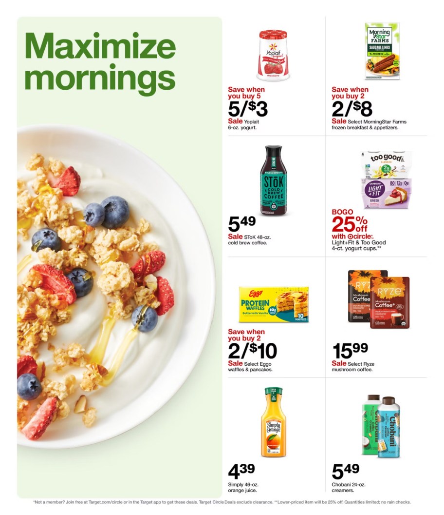 page from Target ad