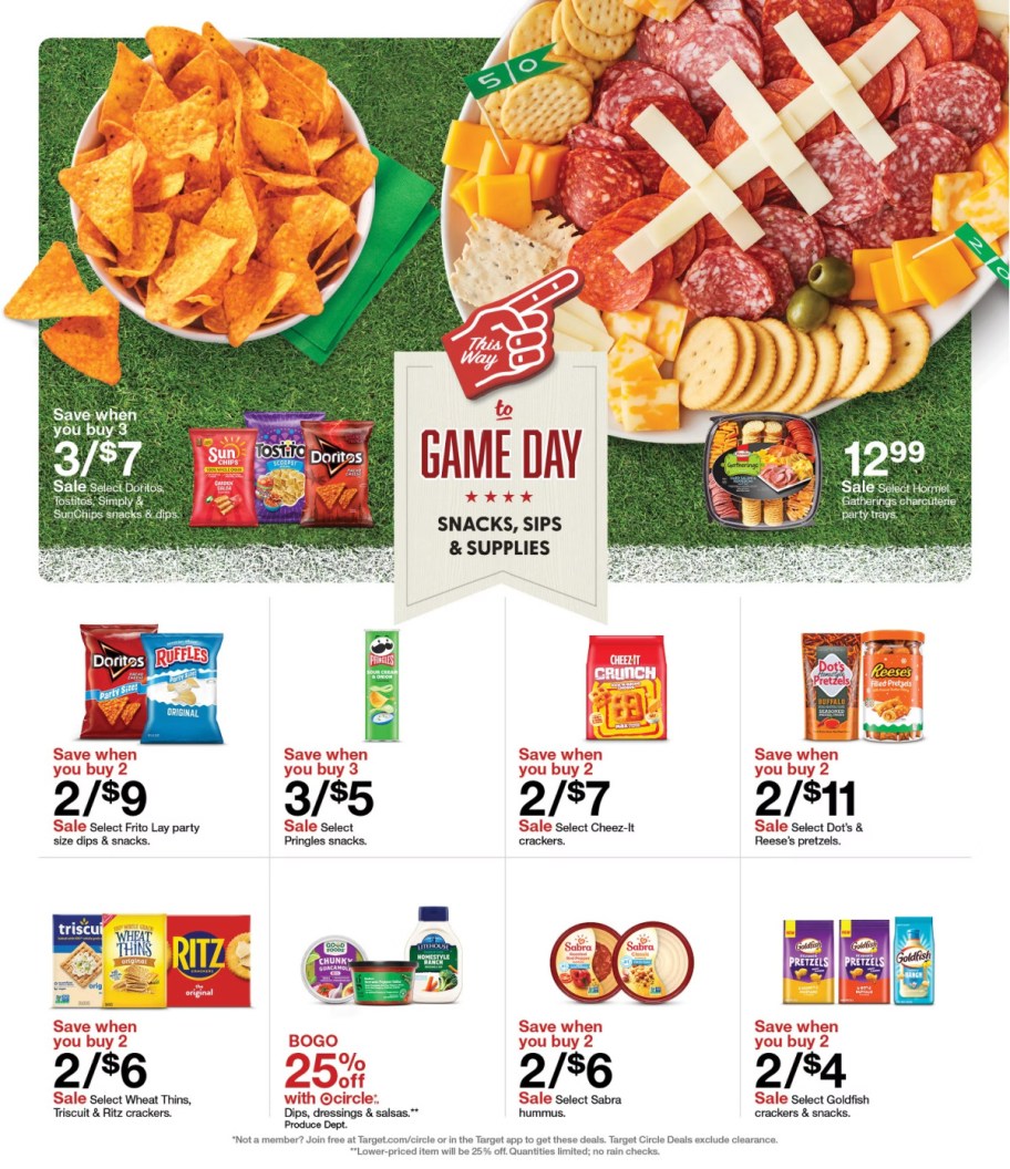 page from Target ad