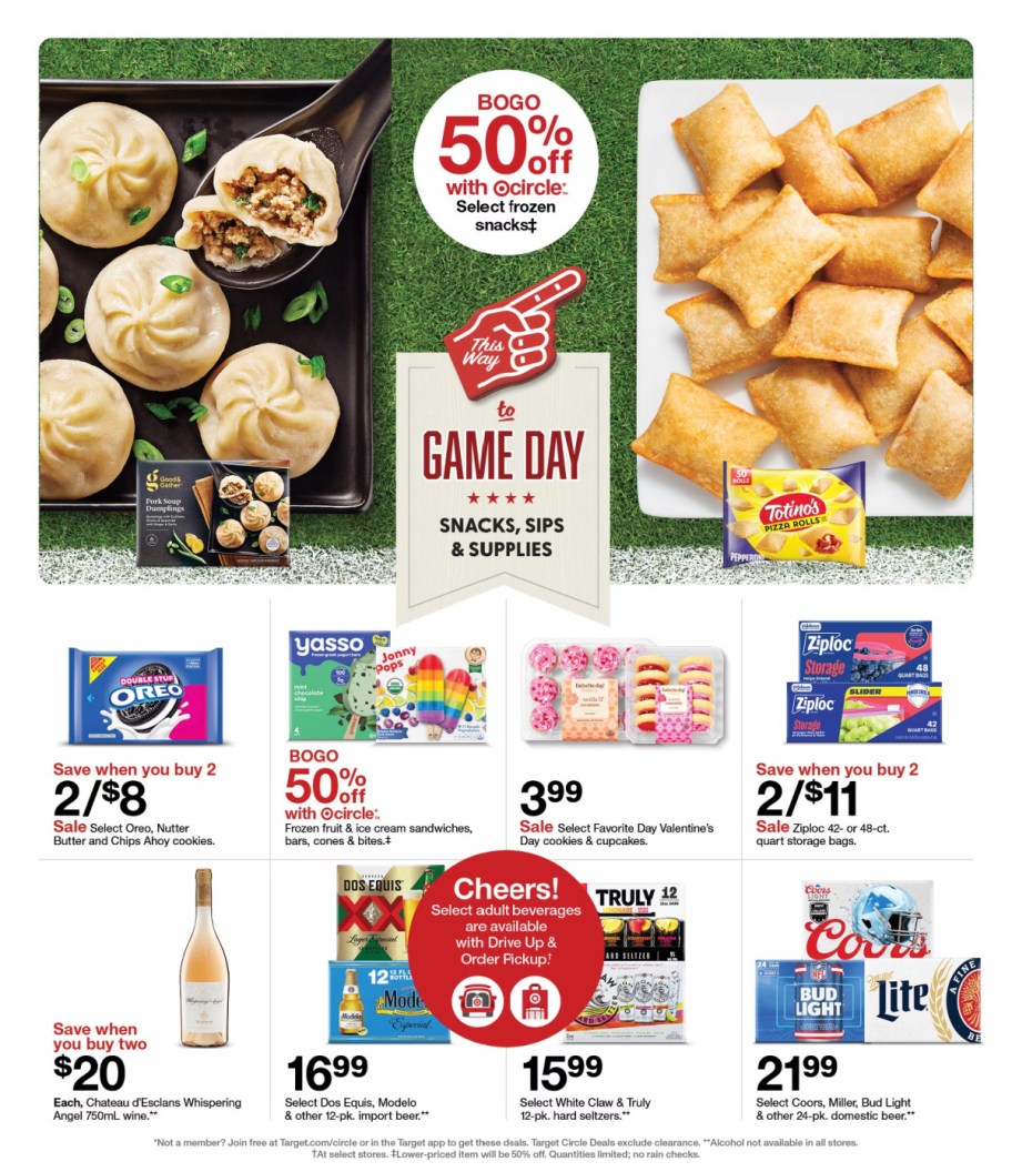 page from Target ad