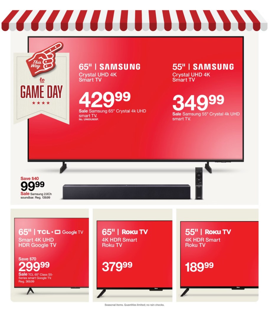 page from Target ad