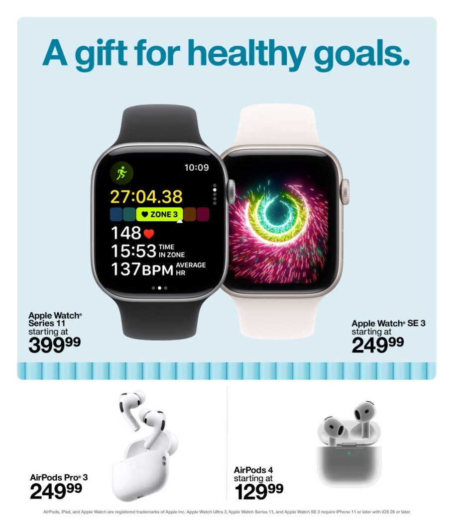 page from Target ad
