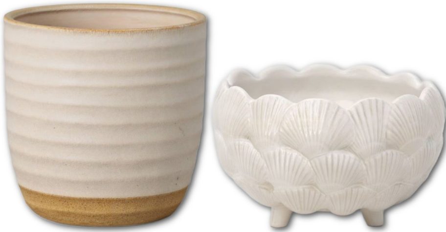 Stock images of two Planters from Target
