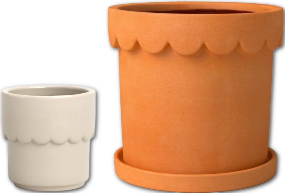 Stock images of two Target Threshold planters